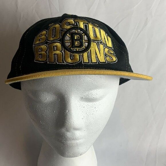 Starter Boston Bruins Snapback Hat Cap Hockey NHL Logo Vintage 90s